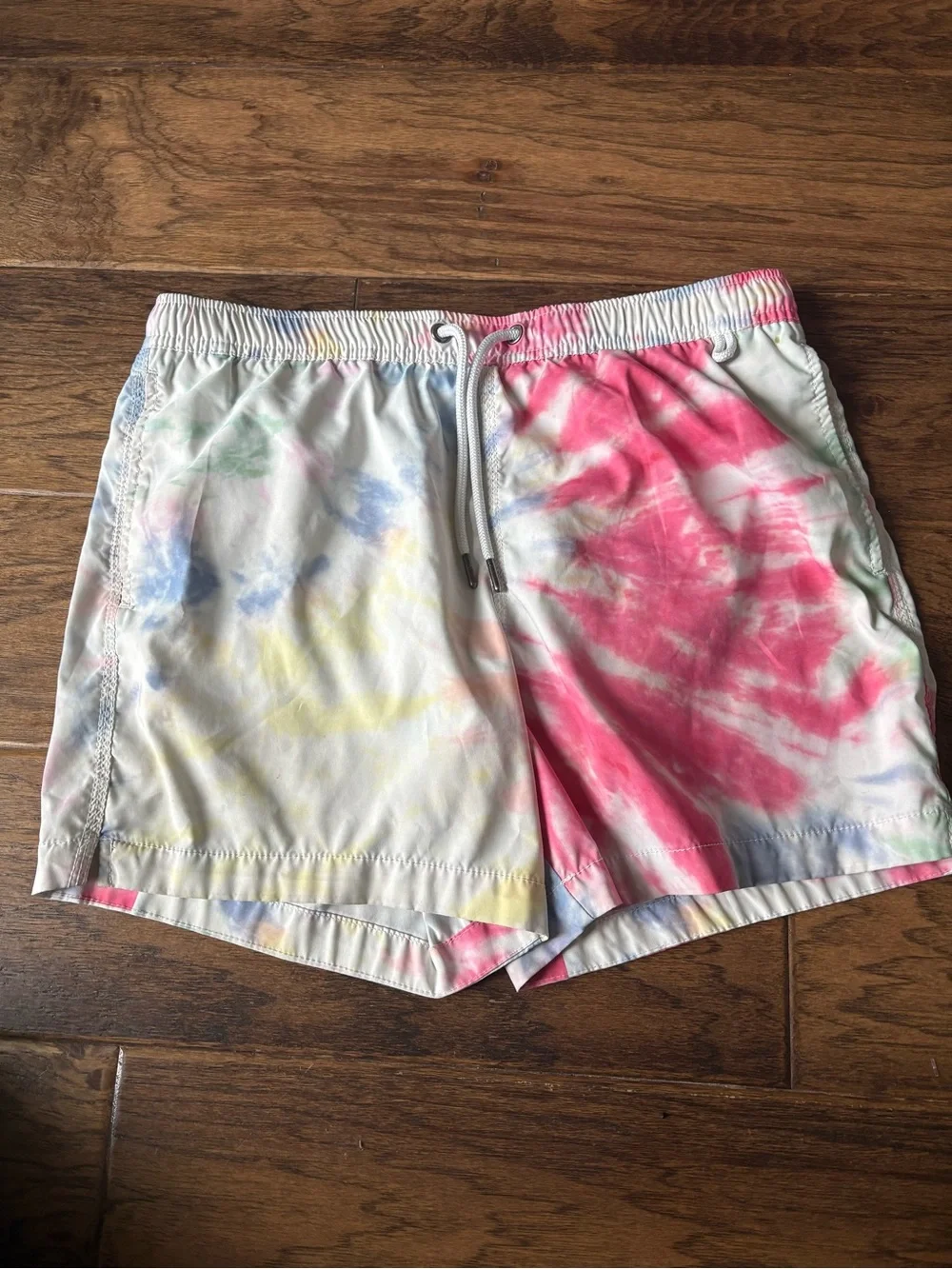 Abercrombie & Fitch Pastel Tie-Dye Swim Shorts